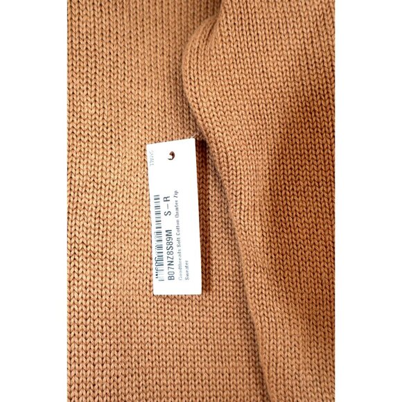 NWT Goodthreads Mens 100% Cotton Half-Zip Sweater S Brown Old Money  Preppy - Picture 5 of 9